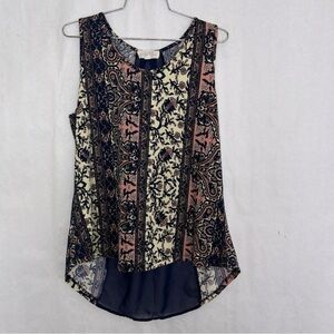 5/$25 love spell, tank top, sheer back, size medium